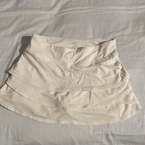 White Athleta layered Skirt